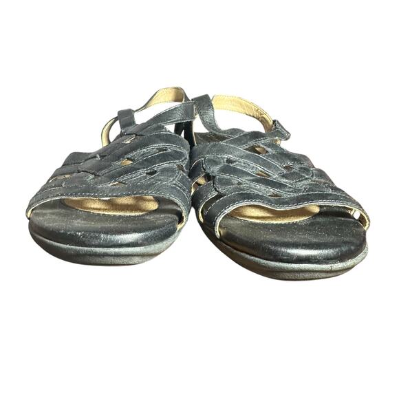 Naturalizer Women's Leather Sandals 6M Comfortable Strappy Gladiator Sandals - Picture 3 of 11